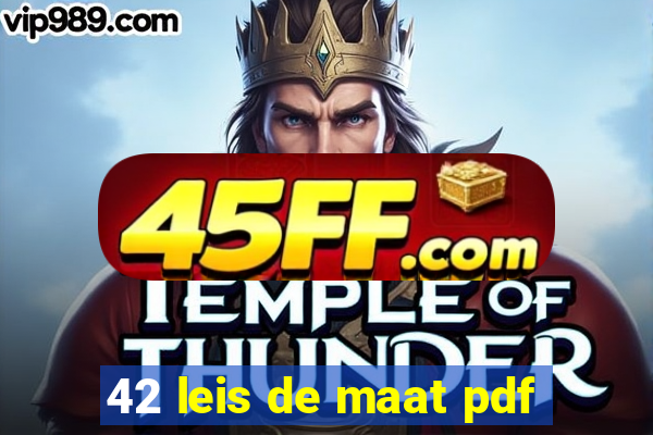 42 leis de maat pdf
